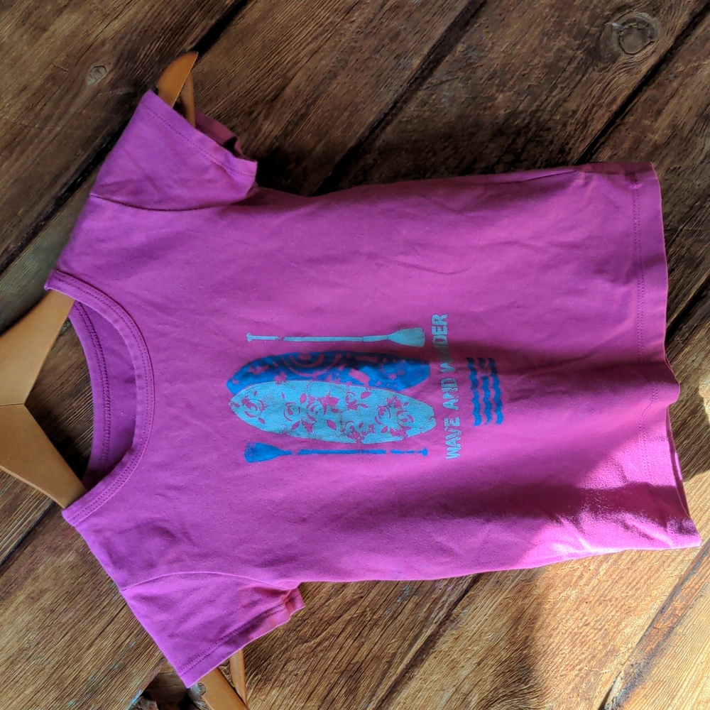 MEC T-shirt girl's Pink organic cotton Short Sleeve 4